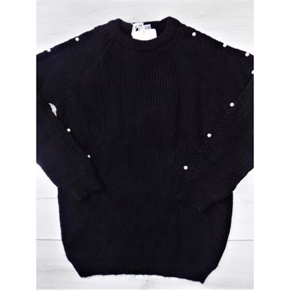 Czarny sweter basic 1