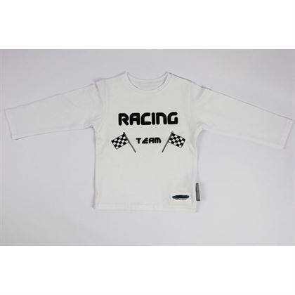 Longsleeve "Racing team" biały