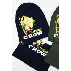 Komplet dla chłopca- czapka i komin Legend Crow 4