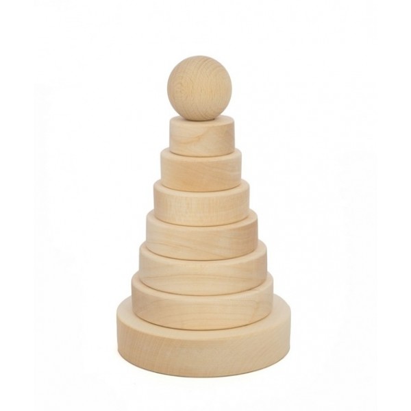 Zabawka drewniana TARNAWA Wieża okrągła -nauka przez zabawę