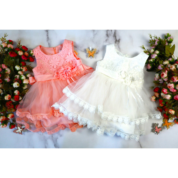 Elegancka tiulowa sukieneczka balowa dla dziewczynki- kolory