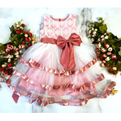 Elegancka tiulowa sukienka balowa dla dziewczynki- kolory do wyboru