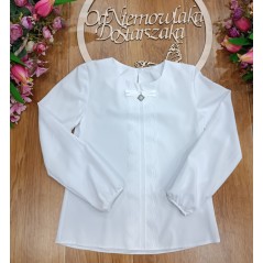 Biała bluzka koszulowa